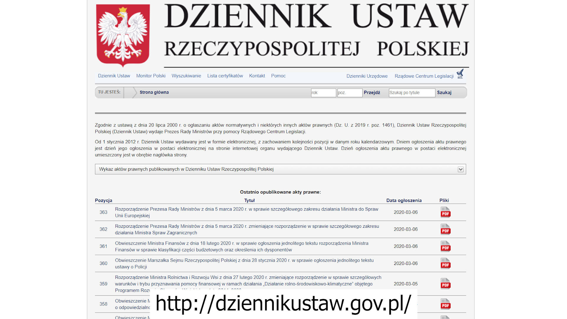Dziennik Ustaw